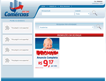 Tablet Screenshot of comerciosonline.com.br